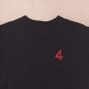 4Hunnid Rap Crew Neck Short Sleeve T-Shirt Adult Mens Size Medium M Black